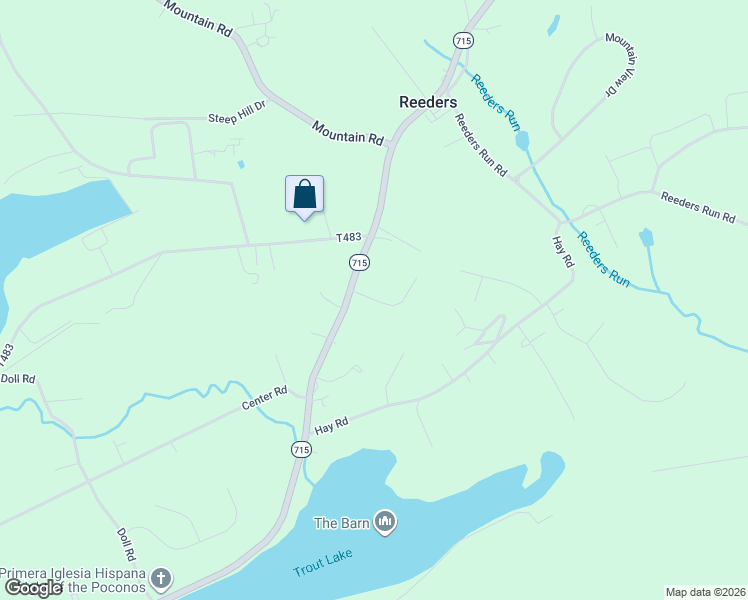 map of restaurants, bars, coffee shops, grocery stores, and more near 3024 Hemlock Rd in Stroudsburg