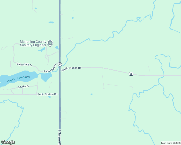 map of restaurants, bars, coffee shops, grocery stores, and more near 10773 Berlin Station Road in Canfield