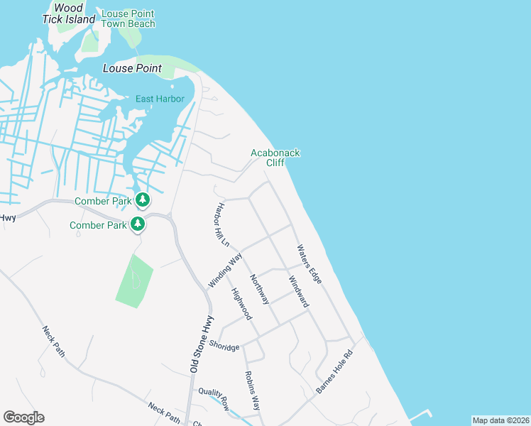 map of restaurants, bars, coffee shops, grocery stores, and more near 129 Windward in East Hampton