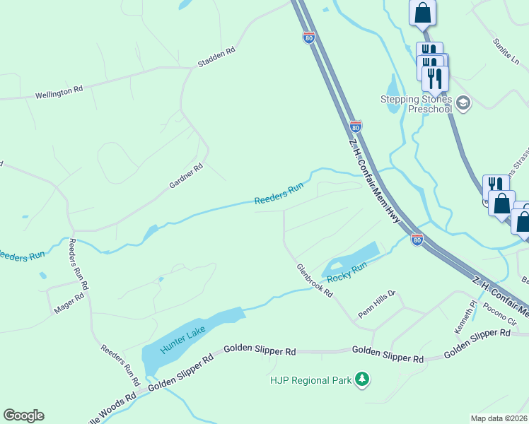 map of restaurants, bars, coffee shops, grocery stores, and more near 138 Merry Hill Rd in Monroe