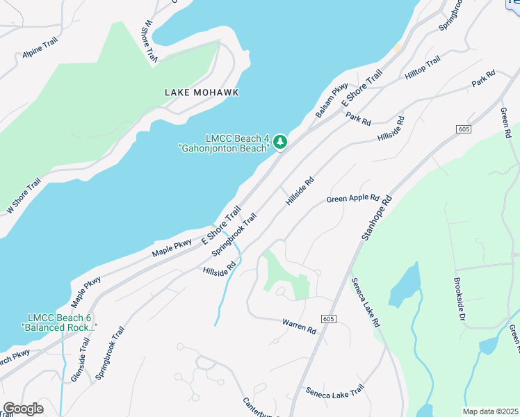 map of restaurants, bars, coffee shops, grocery stores, and more near 235 Springbrook Trail in Sparta