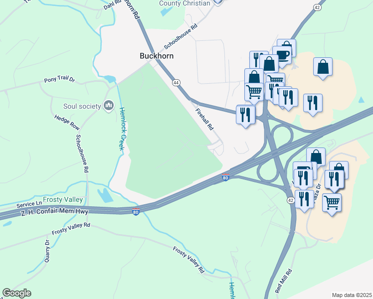 map of restaurants, bars, coffee shops, grocery stores, and more near Duke of Gloucester St in Bloomsburg