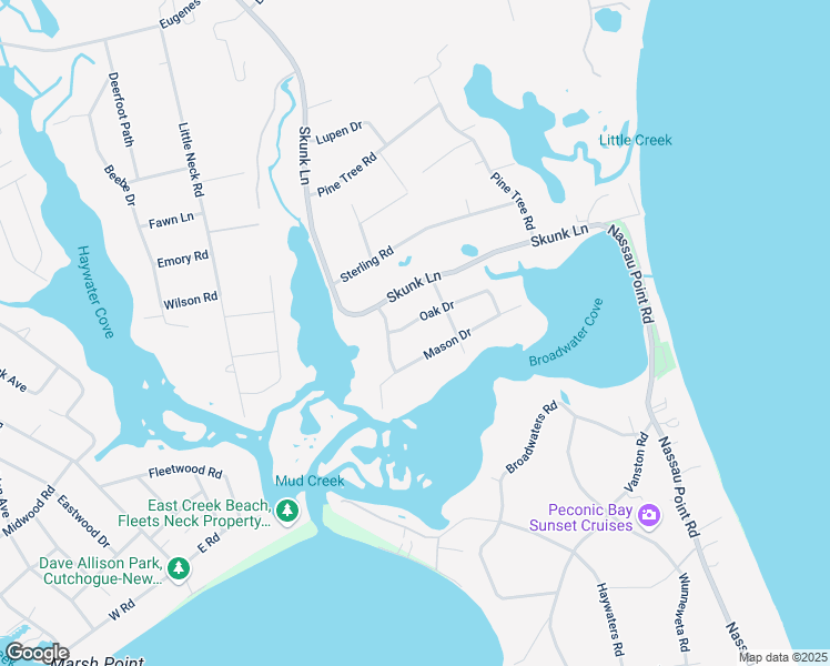 map of restaurants, bars, coffee shops, grocery stores, and more near 1005 Mason Drive in Cutchogue