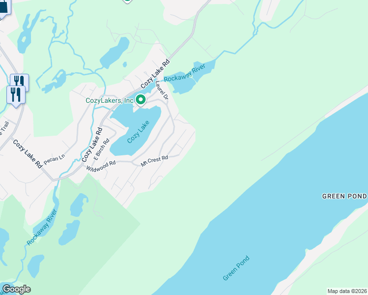 map of restaurants, bars, coffee shops, grocery stores, and more near 25 Ferris Lane in Jefferson