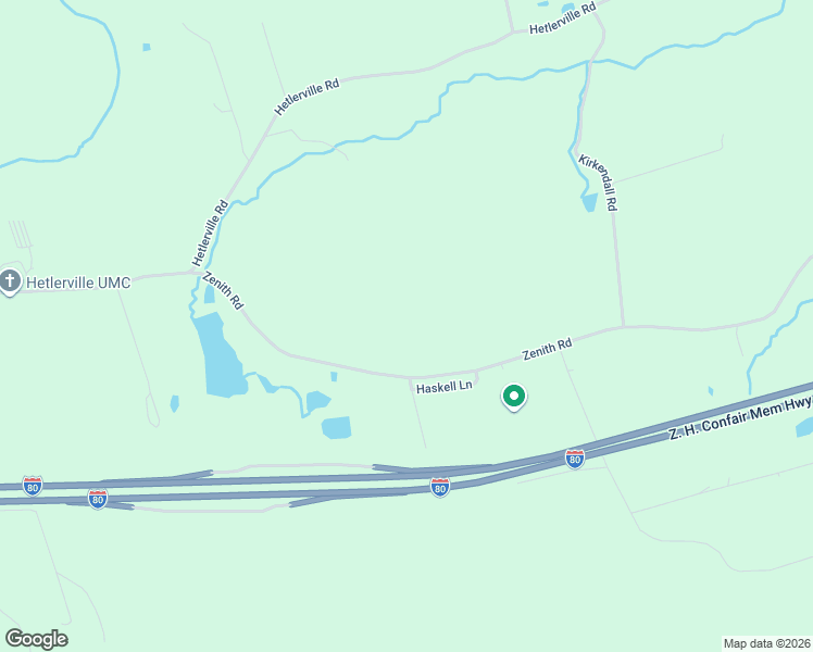 map of restaurants, bars, coffee shops, grocery stores, and more near 105 Zenith Road in Nescopeck