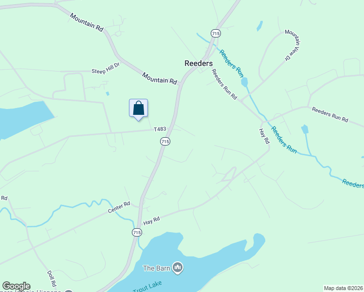 map of restaurants, bars, coffee shops, grocery stores, and more near 3024 Hemlock Road in Stroudsburg