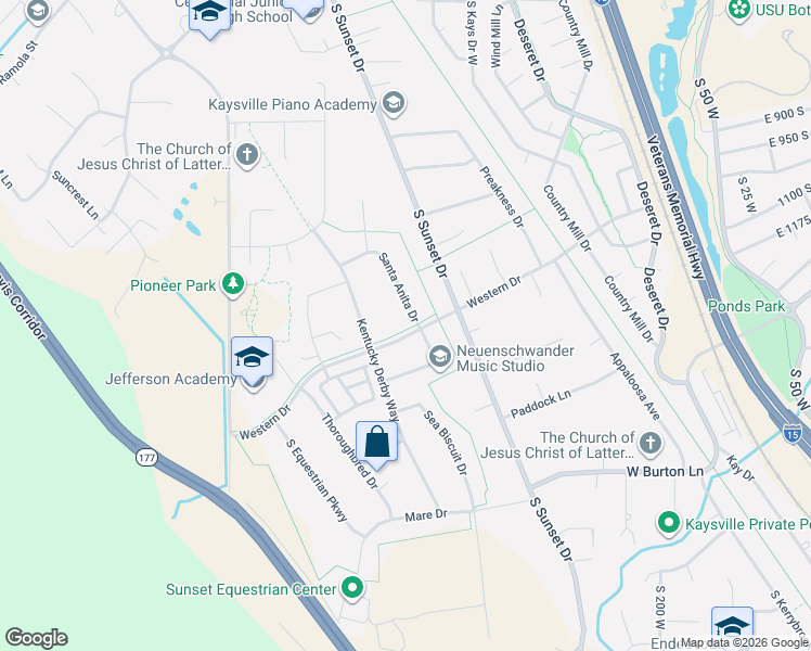 map of restaurants, bars, coffee shops, grocery stores, and more near 769 Western Drive in Kaysville