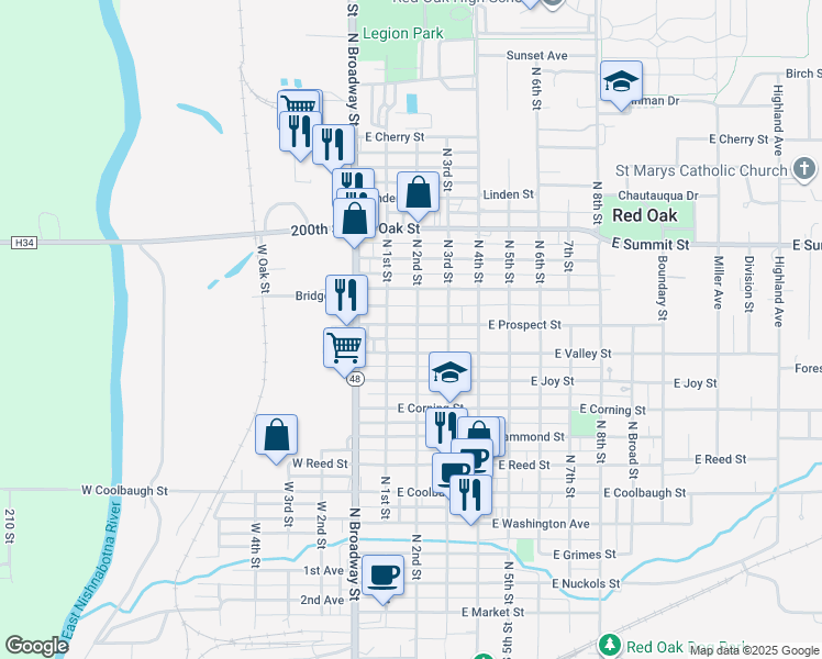 1011 North 2nd Street, Red Oak IA Walk Score
