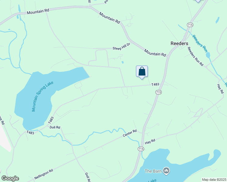map of restaurants, bars, coffee shops, grocery stores, and more near 1294 Mountain Springs Drive in Stroudsburg