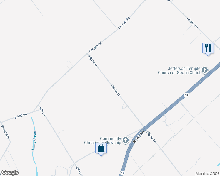 map of restaurants, bars, coffee shops, grocery stores, and more near 5045 Elijahs Lane in Mattituck