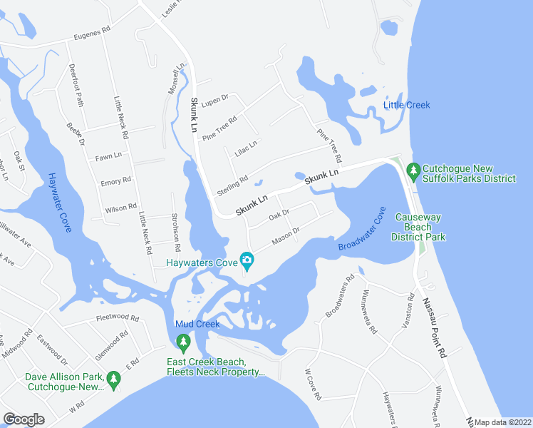 map of restaurants, bars, coffee shops, grocery stores, and more near 325 Oak Drive in Cutchogue