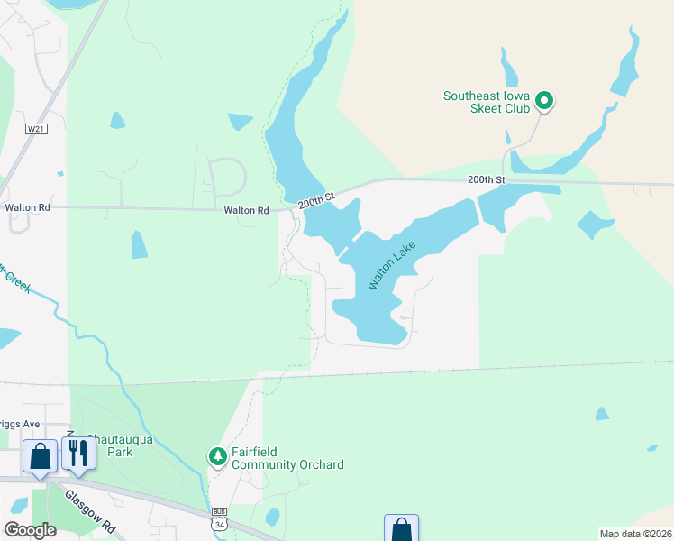 map of restaurants, bars, coffee shops, grocery stores, and more near 2245-2253 Walton Lake Road in Fairfield
