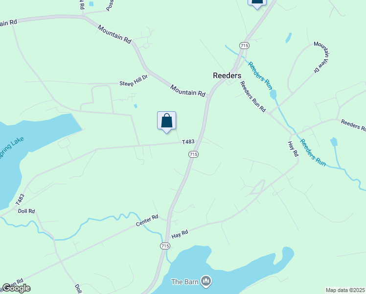 map of restaurants, bars, coffee shops, grocery stores, and more near 1354 Mountain Springs Drive in Stroudsburg