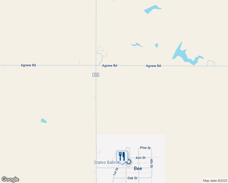 map of restaurants, bars, coffee shops, grocery stores, and more near in Bee