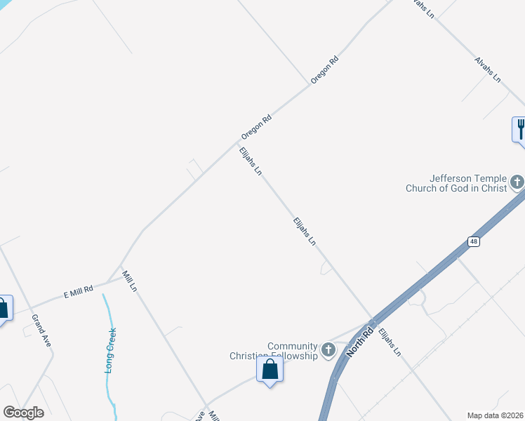 map of restaurants, bars, coffee shops, grocery stores, and more near 5045 Elijahs Lane in Mattituck