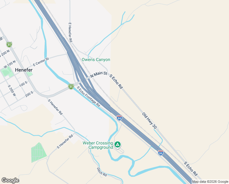 map of restaurants, bars, coffee shops, grocery stores, and more near 625 South Echo Road in Henefer
