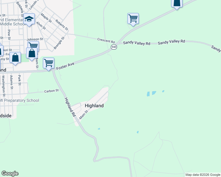 map of restaurants, bars, coffee shops, grocery stores, and more near 90 Highland Heights in Freeland