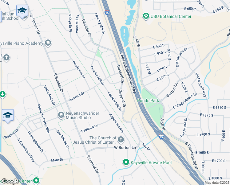map of restaurants, bars, coffee shops, grocery stores, and more near 322 Flour Mill Road in Kaysville