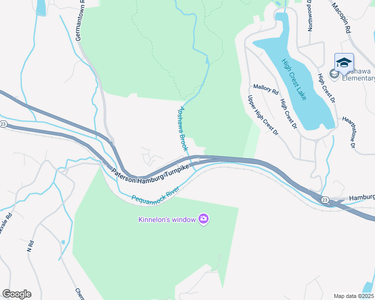map of restaurants, bars, coffee shops, grocery stores, and more near 1850 Paterson Hamburg Turnpike in West Milford