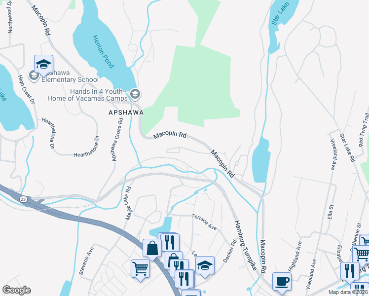 map of restaurants, bars, coffee shops, grocery stores, and more near 117 Treetop Court in Bloomingdale