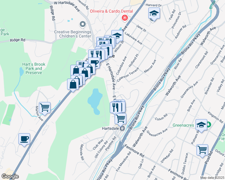map of restaurants, bars, coffee shops, grocery stores, and more near in 