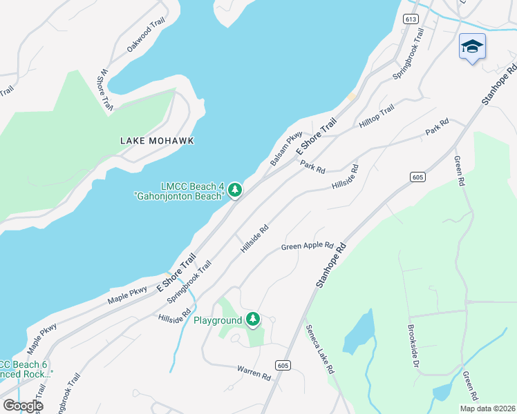 map of restaurants, bars, coffee shops, grocery stores, and more near 194 Springbrook Trail in Sparta