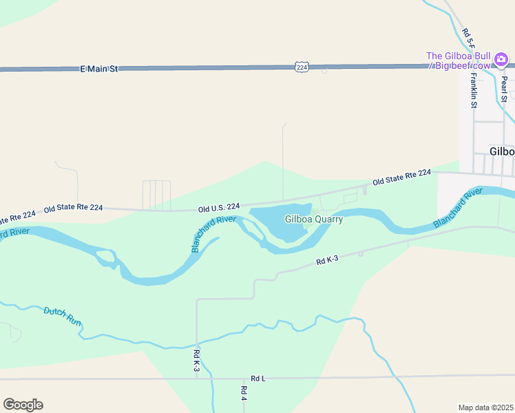 map of restaurants, bars, coffee shops, grocery stores, and more near 3662 State Route 224 in Ottawa