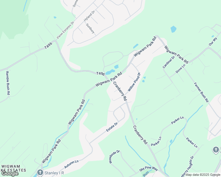 map of restaurants, bars, coffee shops, grocery stores, and more near 359 Cranberry Road in East Stroudsburg