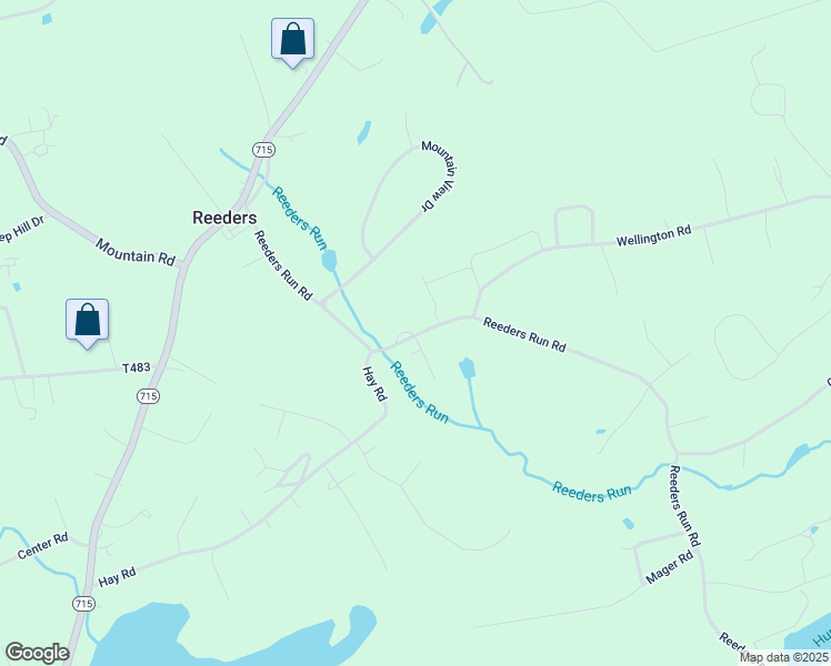 map of restaurants, bars, coffee shops, grocery stores, and more near 366 Reeders Run Road in Stroudsburg