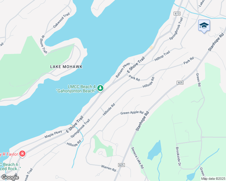 map of restaurants, bars, coffee shops, grocery stores, and more near 194 Springbrook Trail in Sparta