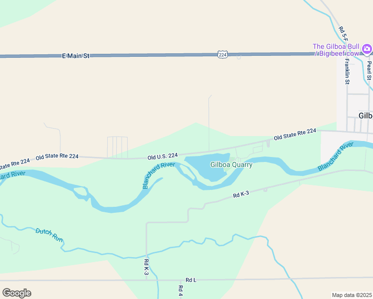 map of restaurants, bars, coffee shops, grocery stores, and more near 3662-4044 State Route 224 in Ottawa