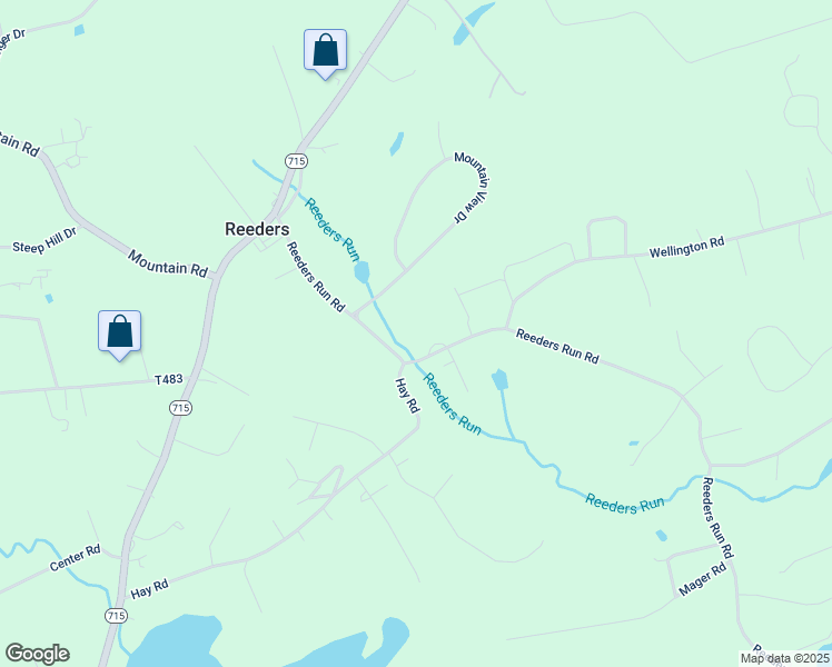 map of restaurants, bars, coffee shops, grocery stores, and more near 366 Reeders Run Road in Stroudsburg