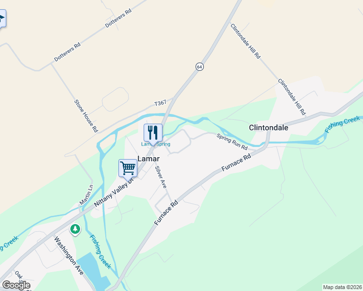 map of restaurants, bars, coffee shops, grocery stores, and more near 49 Shamp Road in Mill Hall