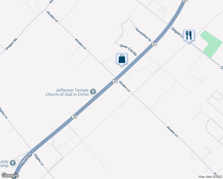 map of restaurants, bars, coffee shops, grocery stores, and more near 16300 County Road 48 in Cutchogue