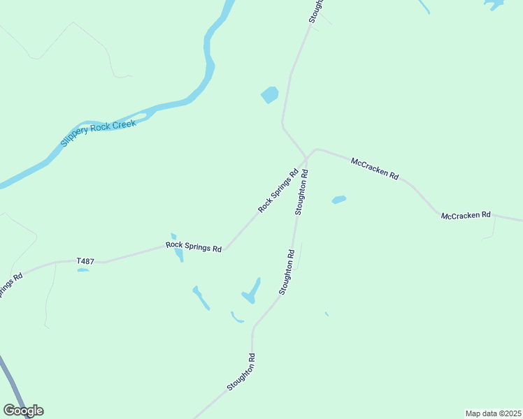 map of restaurants, bars, coffee shops, grocery stores, and more near 156 Rock Springs Road in Slippery Rock
