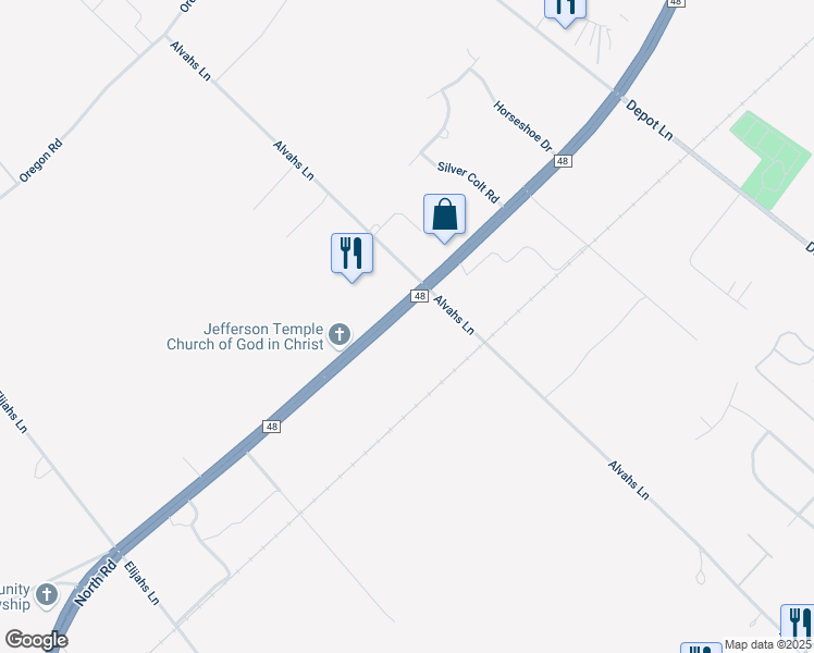 map of restaurants, bars, coffee shops, grocery stores, and more near 16300 County Road 48 in Cutchogue