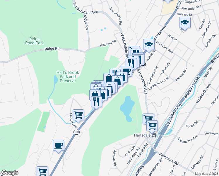 map of restaurants, bars, coffee shops, grocery stores, and more near in Greenville