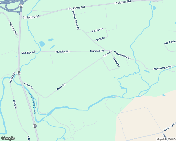 map of restaurants, bars, coffee shops, grocery stores, and more near 157 Knorr Road in Drums