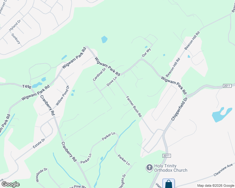 map of restaurants, bars, coffee shops, grocery stores, and more near 99 Blue Bird Ln in Stroudsburg