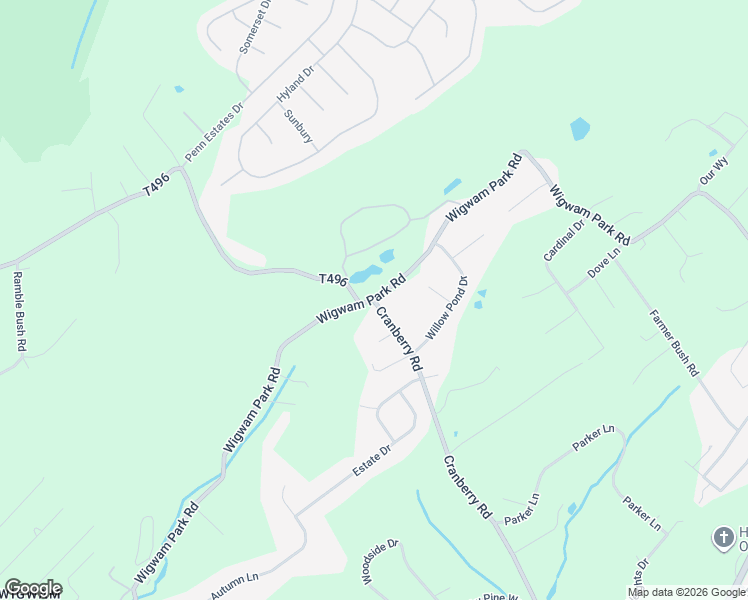 map of restaurants, bars, coffee shops, grocery stores, and more near 691 Wigwam Park Road in East Stroudsburg