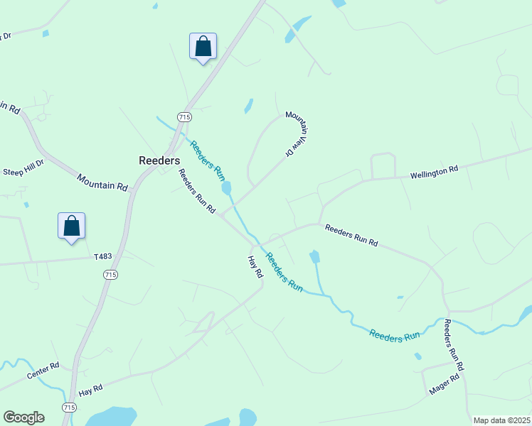 map of restaurants, bars, coffee shops, grocery stores, and more near 402 Reeders Run Road in Stroudsburg
