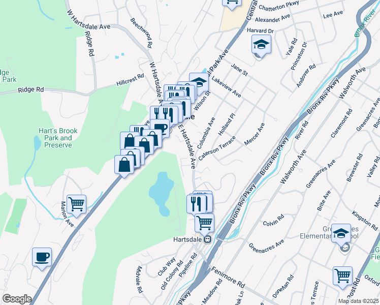 map of restaurants, bars, coffee shops, grocery stores, and more near in 