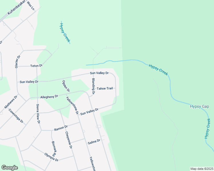 map of restaurants, bars, coffee shops, grocery stores, and more near 1757 Tahoe Trail in Blakeslee