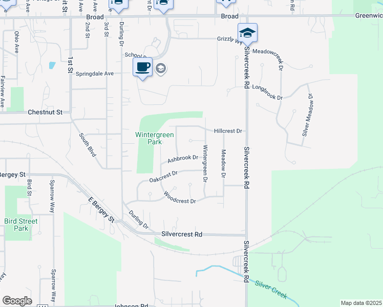map of restaurants, bars, coffee shops, grocery stores, and more near 703 Deercrest Drive in Wadsworth