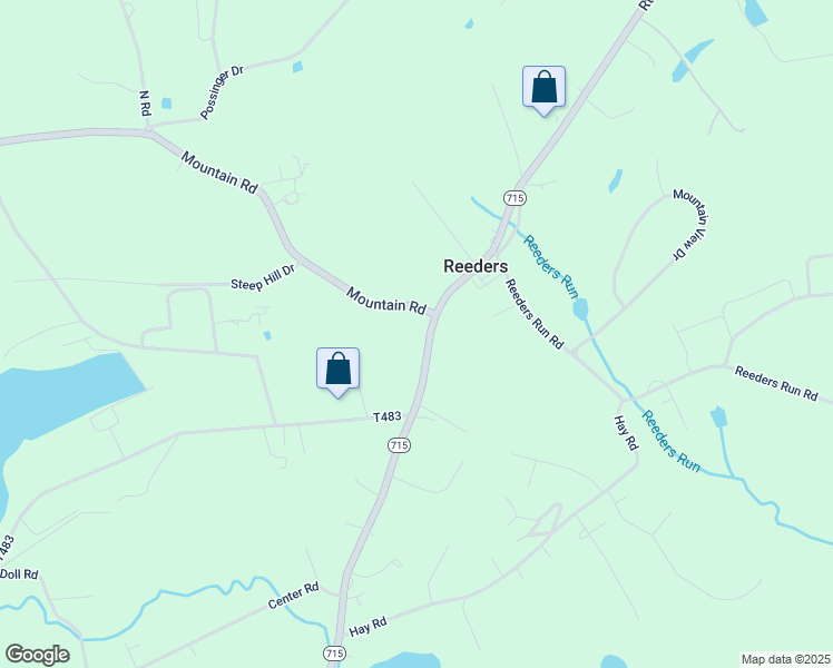 map of restaurants, bars, coffee shops, grocery stores, and more near 2119 Pennsylvania 715 in Stroudsburg