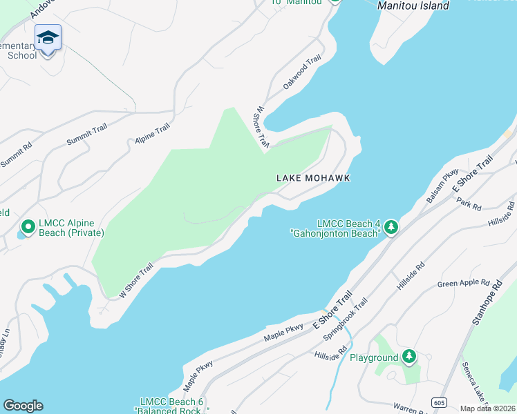 map of restaurants, bars, coffee shops, grocery stores, and more near 467 West Shore Trail in Sparta