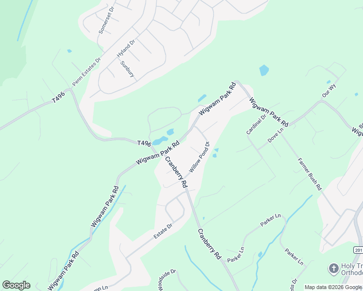 map of restaurants, bars, coffee shops, grocery stores, and more near 687-691 Wigwam Park Rd in East Stroudsburg