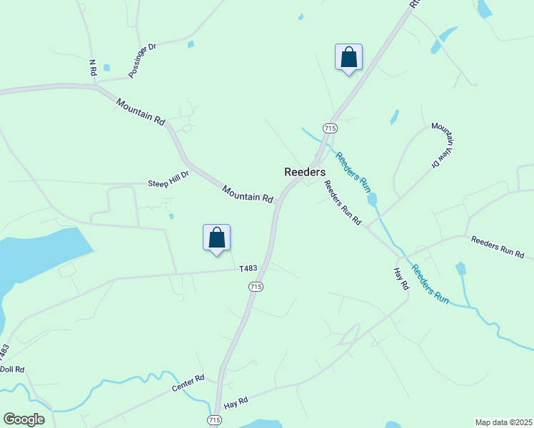 map of restaurants, bars, coffee shops, grocery stores, and more near 2119 Pennsylvania 715 in Stroudsburg