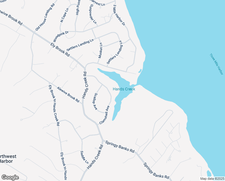 map of restaurants, bars, coffee shops, grocery stores, and more near 21 Clamshell Avenue in East Hampton