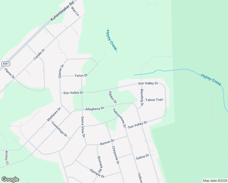 map of restaurants, bars, coffee shops, grocery stores, and more near 1721 Sun Valley Drive in Blakeslee